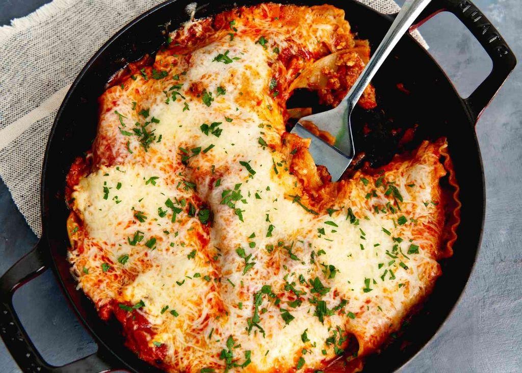 Classic Cast Iron Skillet Lasagna