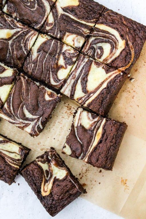 Classic Cheesecake Brownie Swirls