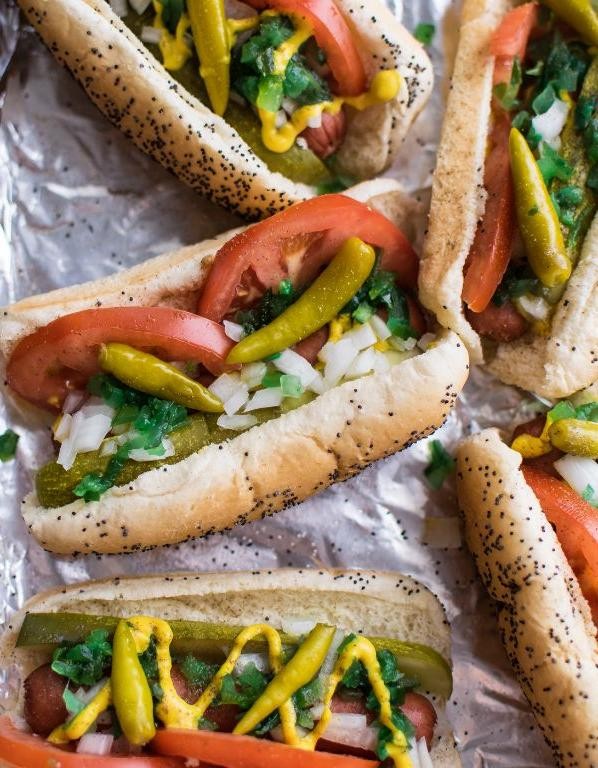 Classic Chicago-Style Hot Dogs