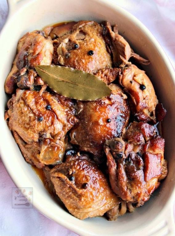 Classic Chicken Adobo with Bay Leaf Infusion