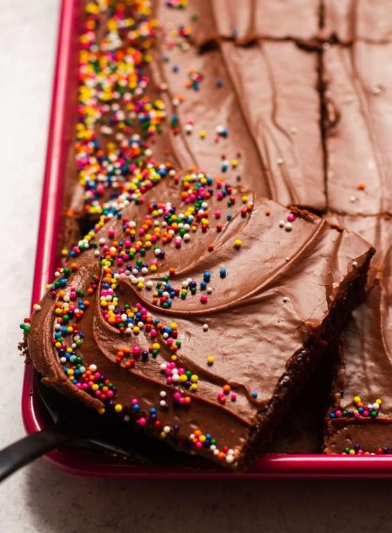 Classic Chocolate Sheet Cake with Fudge Frosting