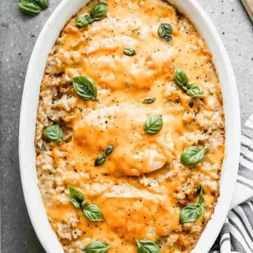 Classic Cream of Chicken and Rice Casserole
