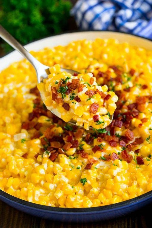 Classic Creamed Corn with Fresh Herbs