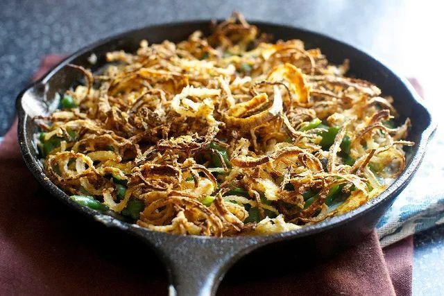 Classic Green Bean Casserole with Crispy Onions
