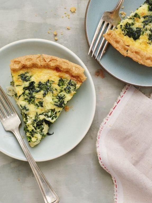 Classic Gruyere and Spinach Quiche