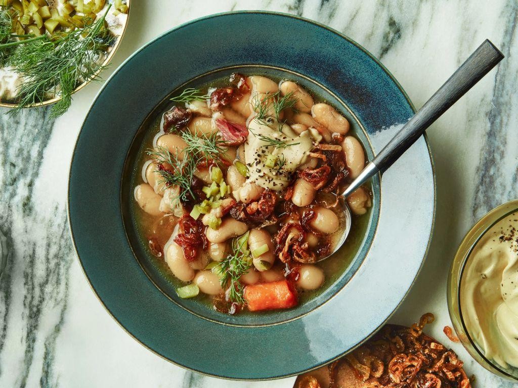 Classic Ham Hock, White Bean, and Kale Soup