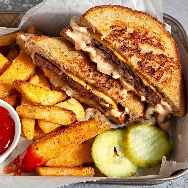 Classic Hash Brown Beef Patty Melt