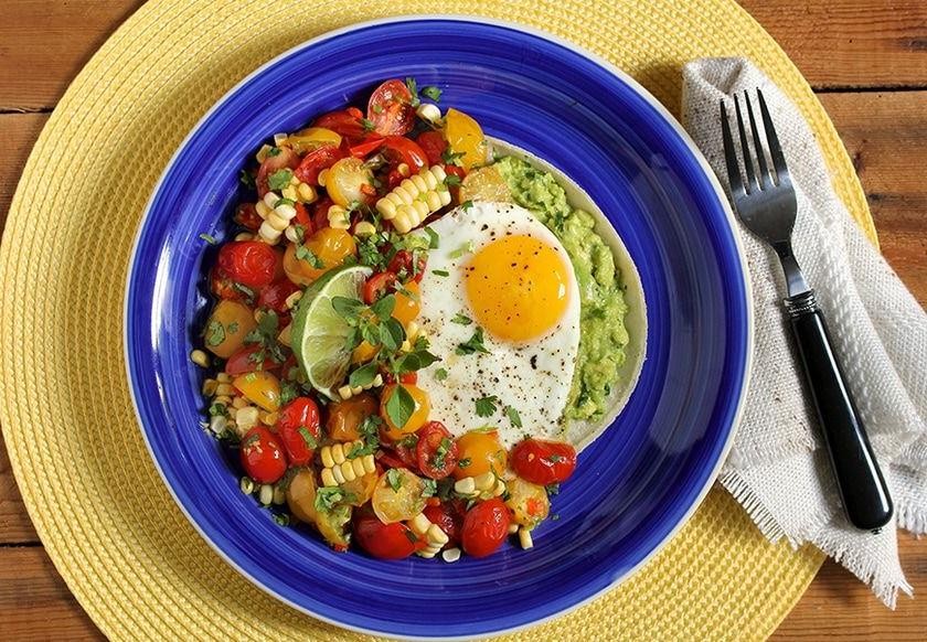 Classic Huevos Rancheros with Thick Guacamole