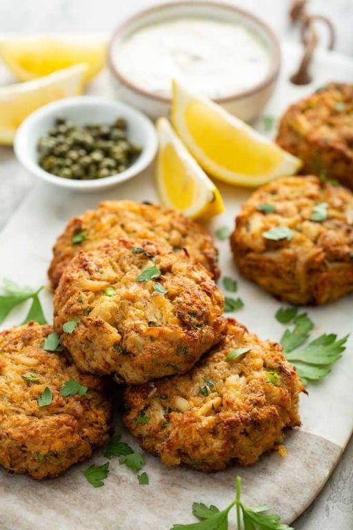 Classic Imitation Crab Cakes with Lemon Aioli