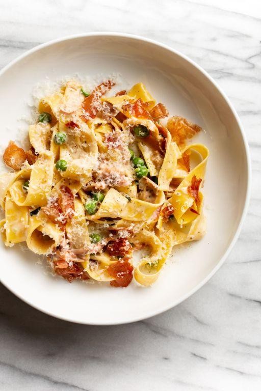 Classic Italian Prosciutto and Parmesan Pasta