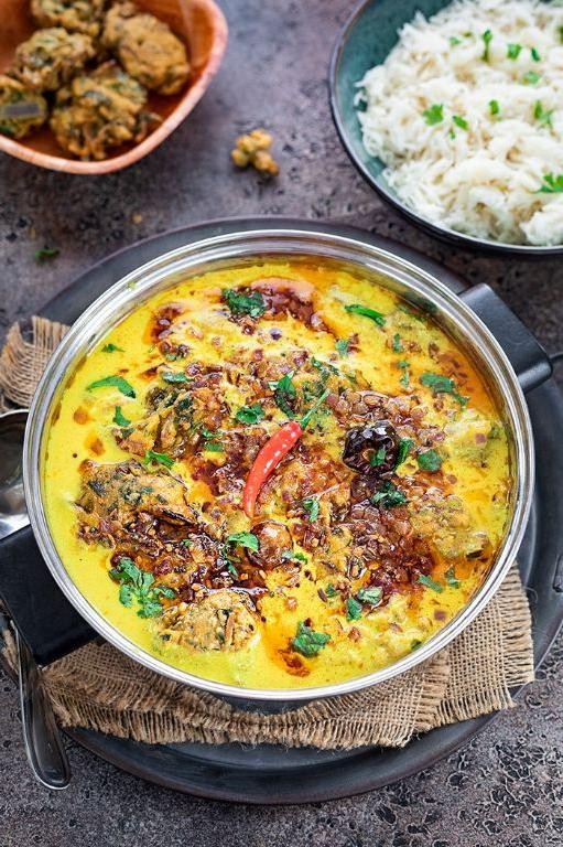 Classic Kadhi with Ghee-Roasted Peanuts