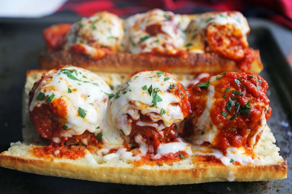 Classic Meatball Subs with Marinara Sauce