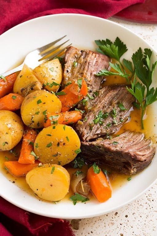 Classic Pot Roast with Carrots and Potatoes