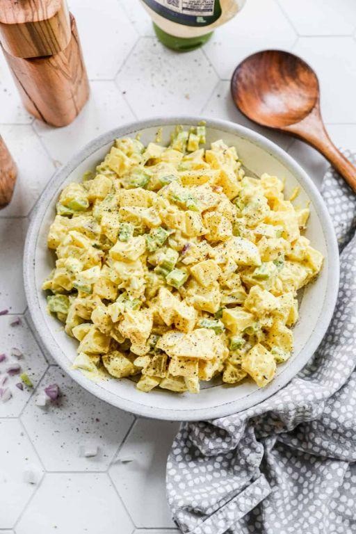 Classic Potato Salad with Diced Eggs