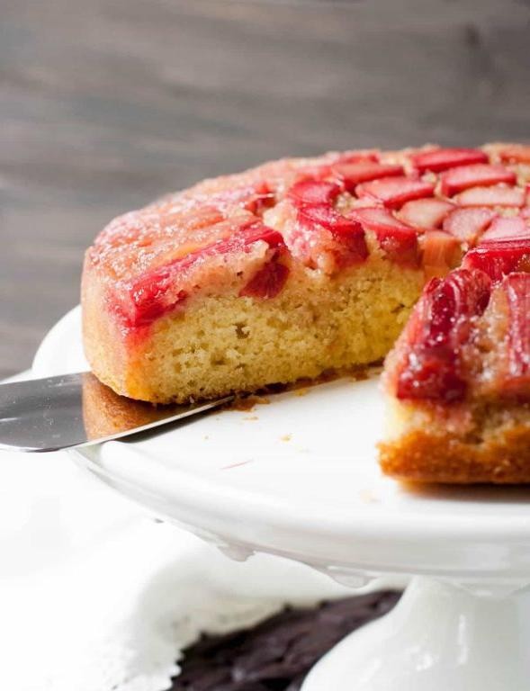 Classic Rhubarb Upside-Down Cake