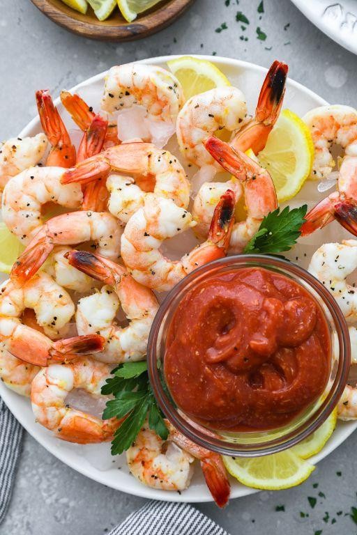 Classic Shrimp Cocktail with Zesty Lemon Sauce
