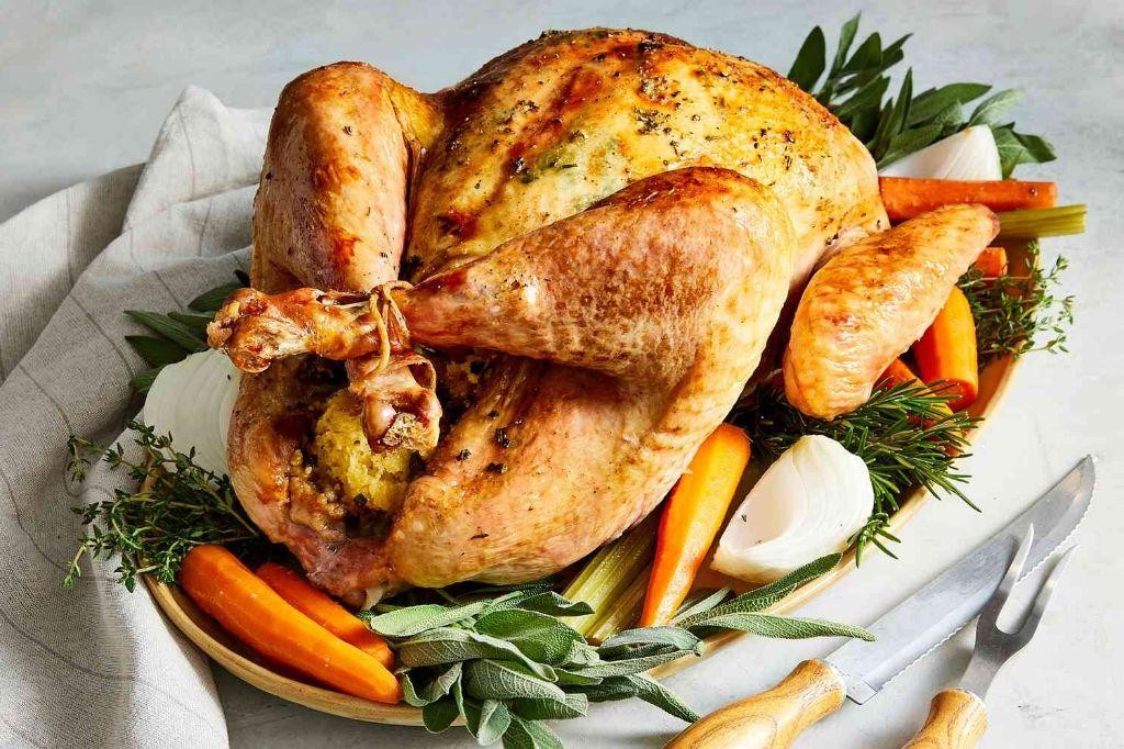 Classic Smoked Turkey with Herb Butter