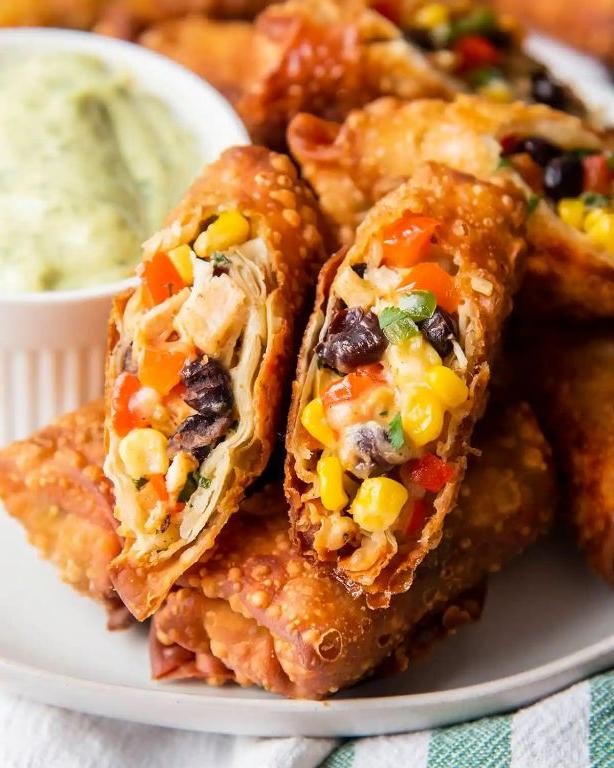 Classic Southwestern Chicken Egg Rolls