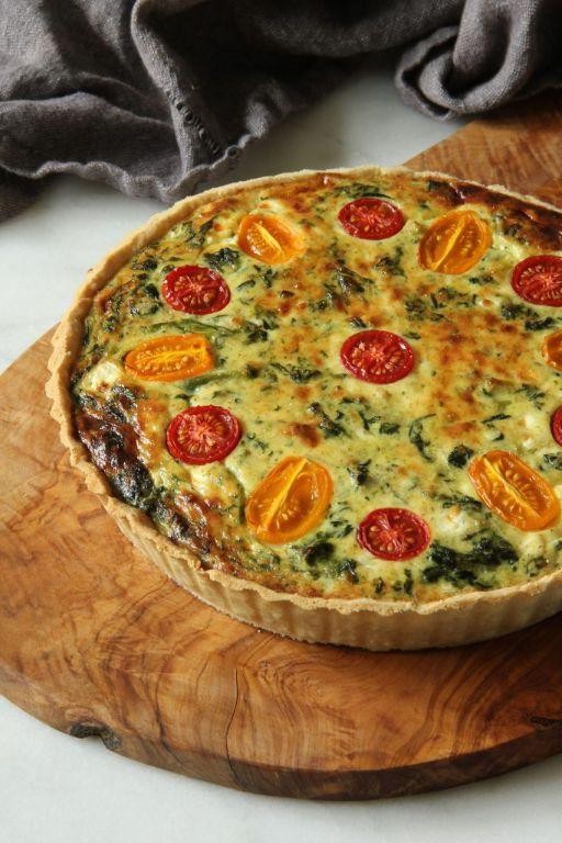 Classic Spinach and Cottage Cheese Quiche