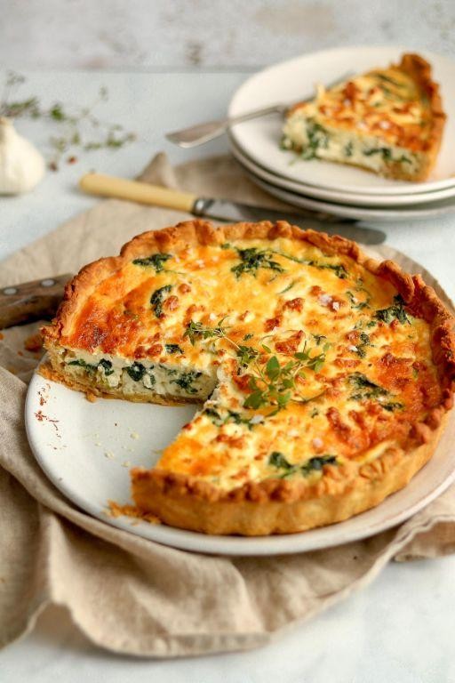 Classic Spinach and Feta Quiche