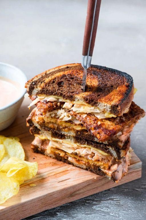 Classic Tempeh Reuben Sandwich