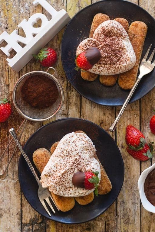 Classic Tiramisu with a Valentine