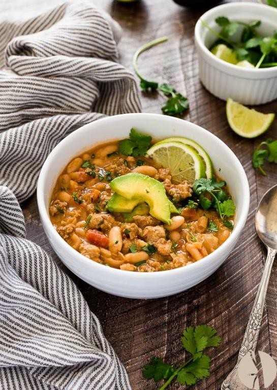 Classic White Turkey Chili with Cannellini Beans