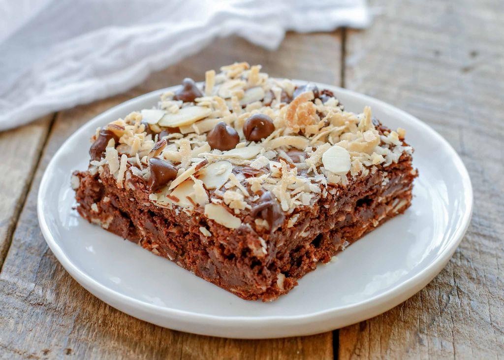 Coconut Almond Joy Cookie Brownies