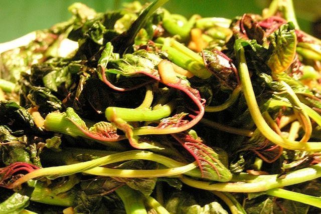 Coconut Amaranth Leaves Saute