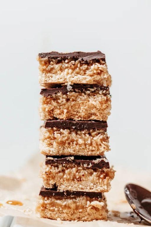 Coconut Caramel Shortbread Slices