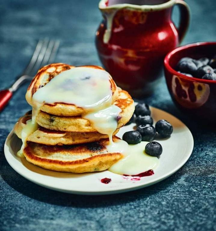 Coconut Condensed Milk Pancakes