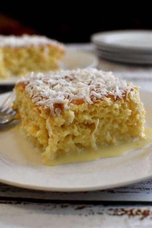 Coconut Condensed Milk Tres Leches Cake