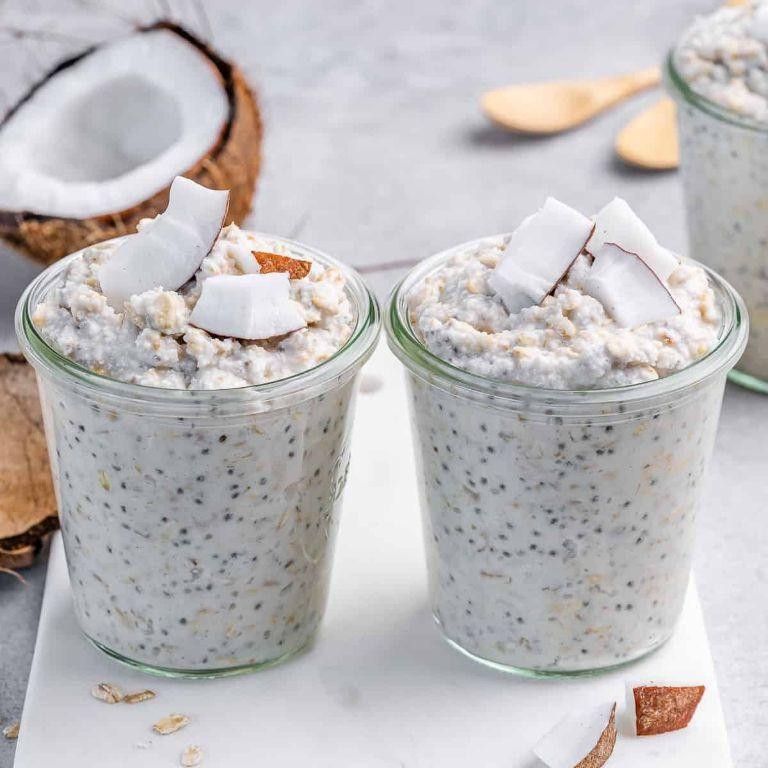 Coconut Cream Pie High Protein Overnight Oats