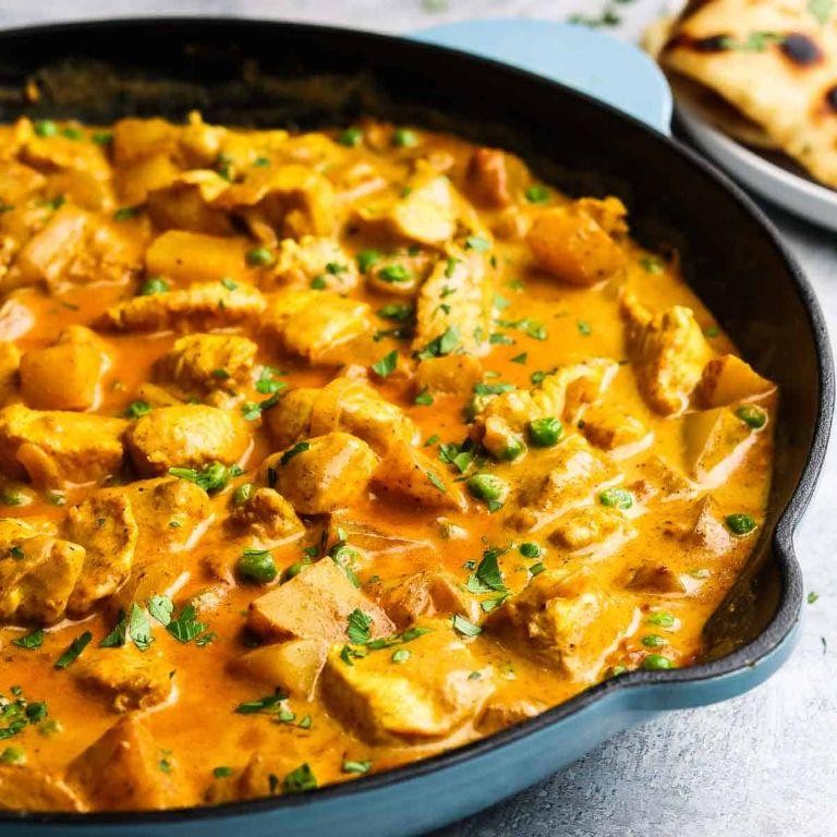 Coconut Curry Chicken with Curried Potatoes
