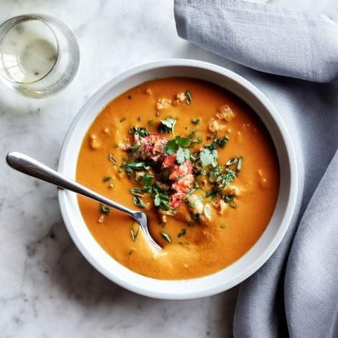 Coconut Curry Lobster Bisque
