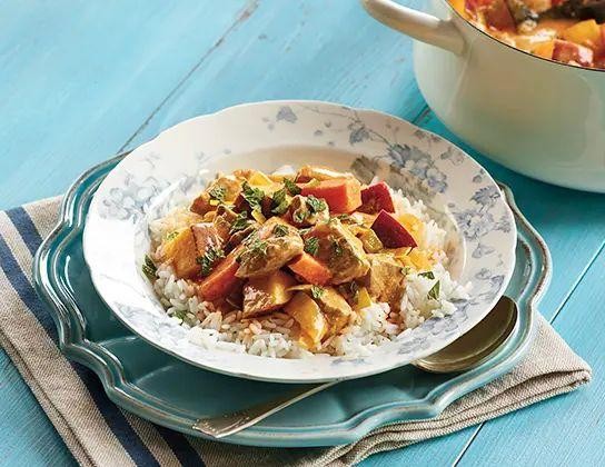 Coconut Curry Pork Stew with Sweet Potatoes