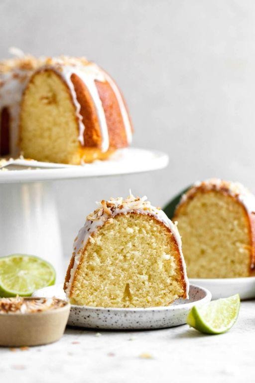 Coconut Lime Bundt Cake with Zesty Glaze