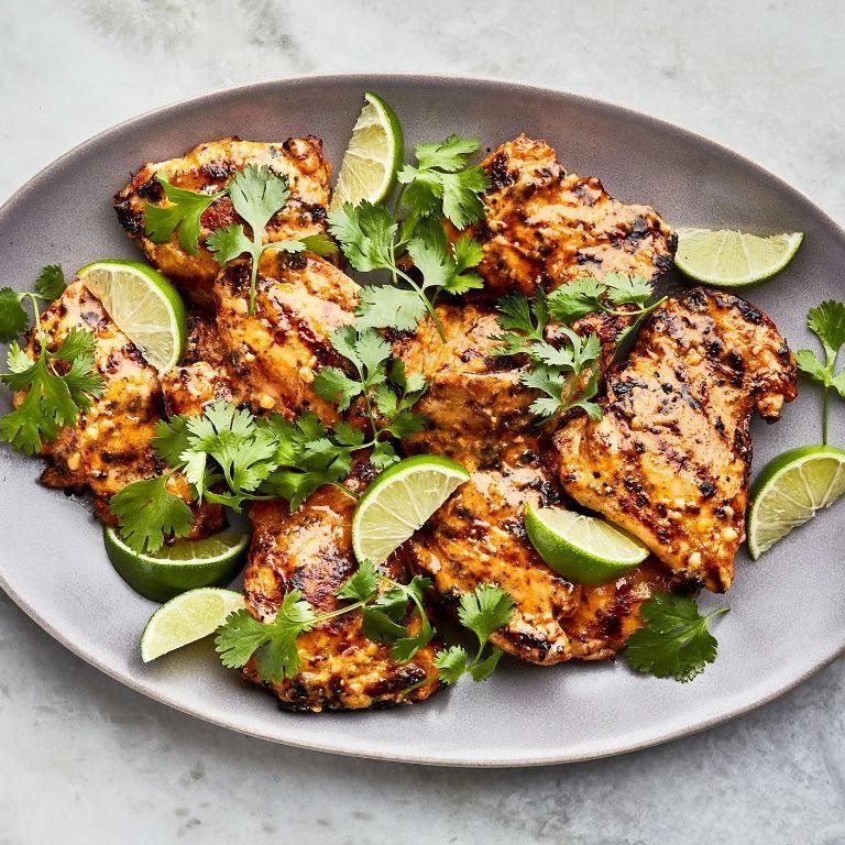 Coconut Lime Grilled Chicken Thighs