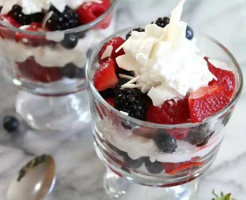 Coconut Milk Berry Parfait