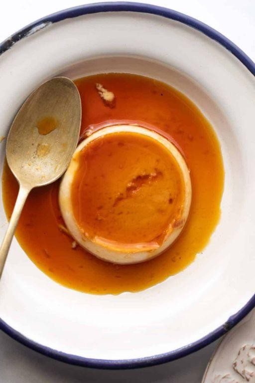 Coconut Milk Caramel Custard