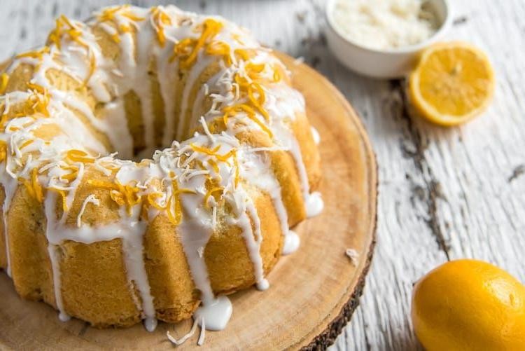 Coconut Milk Lemon Pound Cake