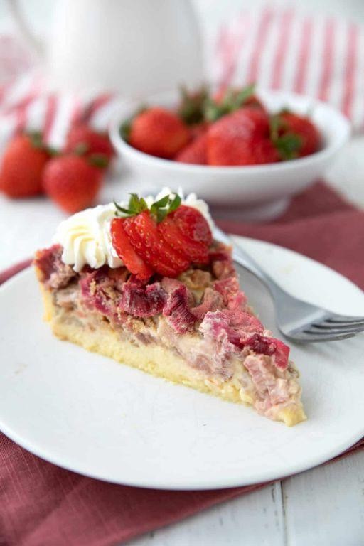 Coconut Rhubarb Custard Pie
