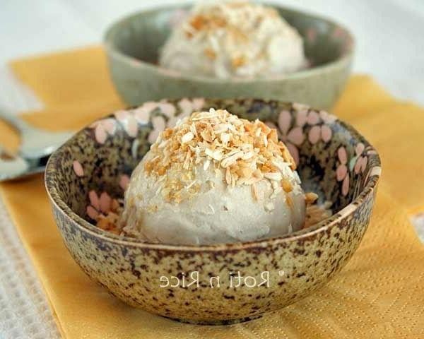 Coconut and Banana Fusion Ice Cream
