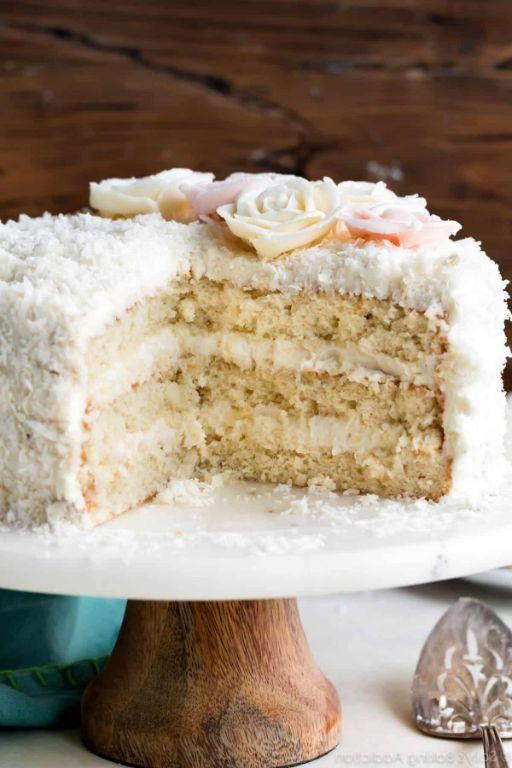 Coconut-Cream White Cake