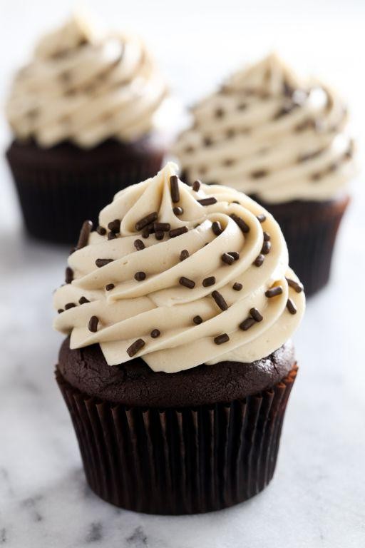 Coffee Creamer Chocolate Cupcakes