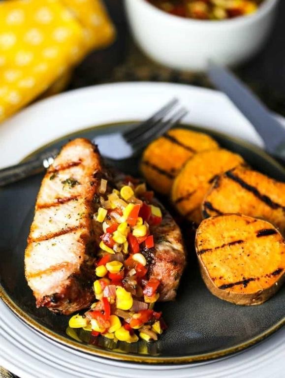 Coffee Rubbed Country Style Ribs with Sweet Potatoes