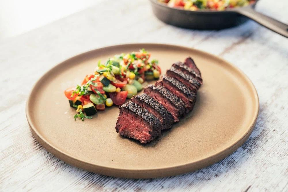 Coffee-Rubbed Grilled Hanger Steak