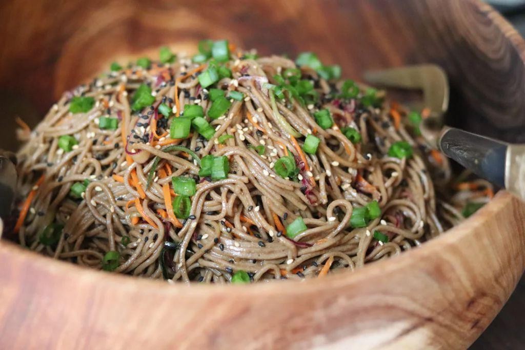 Cold Sesame Ginger Soba Noodles
