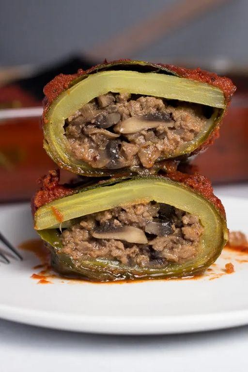 Collard Green and Cheese Stuffed Mushrooms