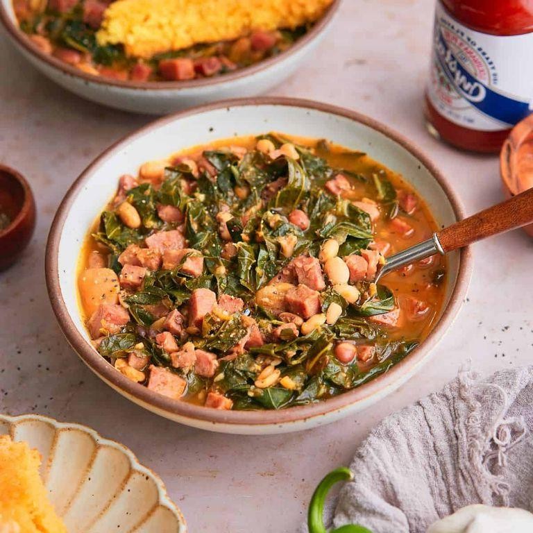 Collard Greens and Ham Hock Soup